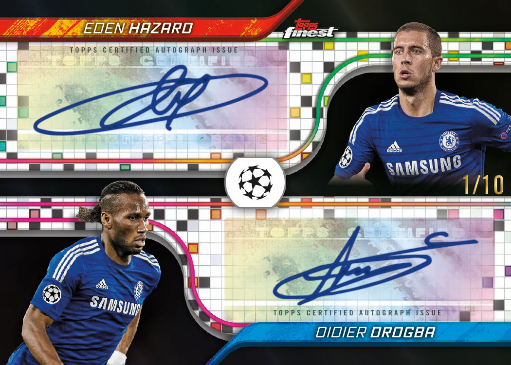 Drogba Hazard double auto Finest UCC Black_Refractor
