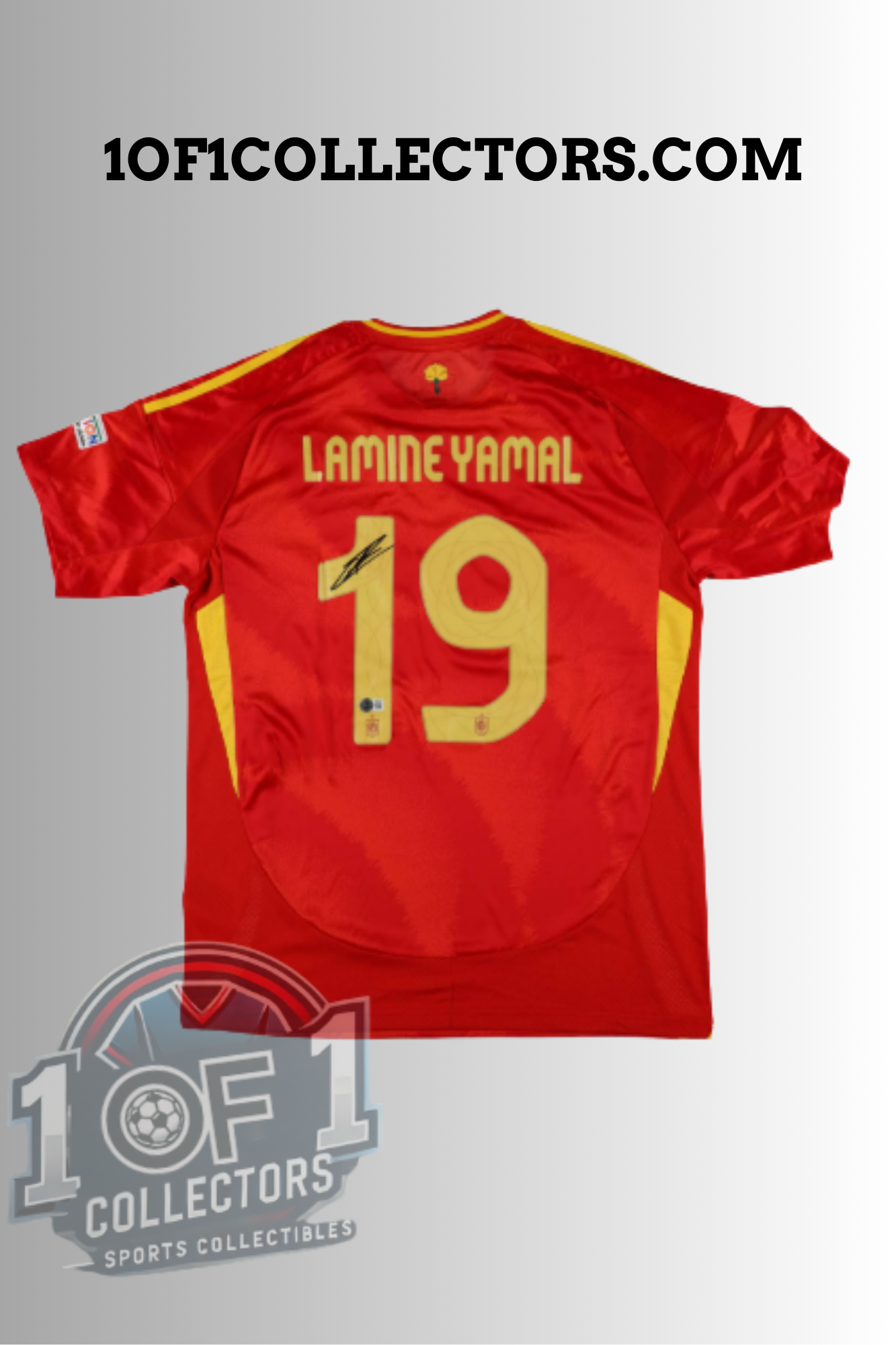 Maillot de Foot Espagne signé par Lamine Yamal