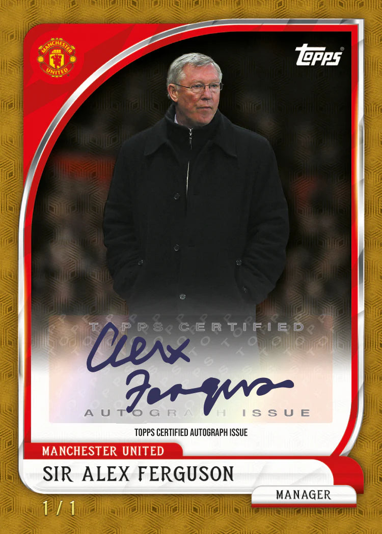 Sir Alex Fergusson 1/1 2025/26 Topps Collector Tin