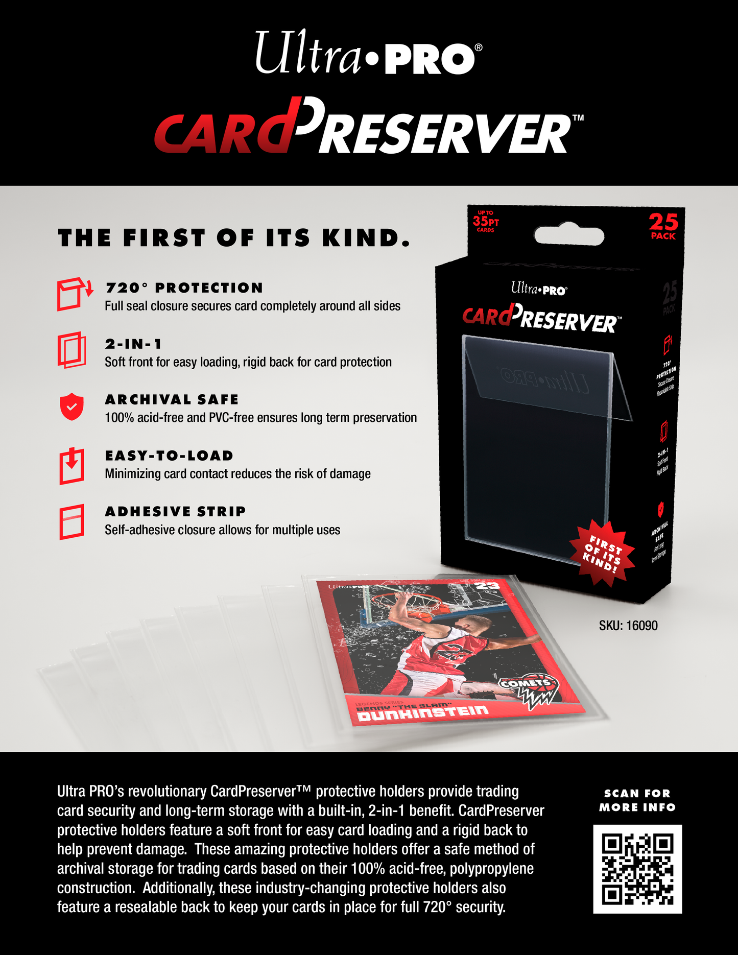 ultrapro card preserver caractérisiques