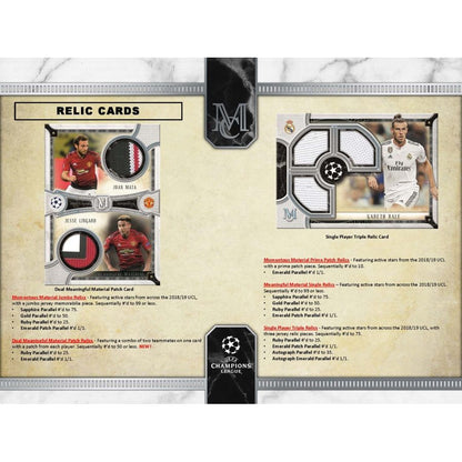 2018-19 Topps Museum Collection UEFA Champions League Base (Pré-Commande)