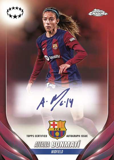 2023-24 Topps Chrome UEFA Women's Champions League soccer Blaster box