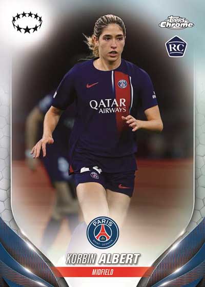 2023-24 Topps Chrome UEFA Women's Champions League soccer Blaster box