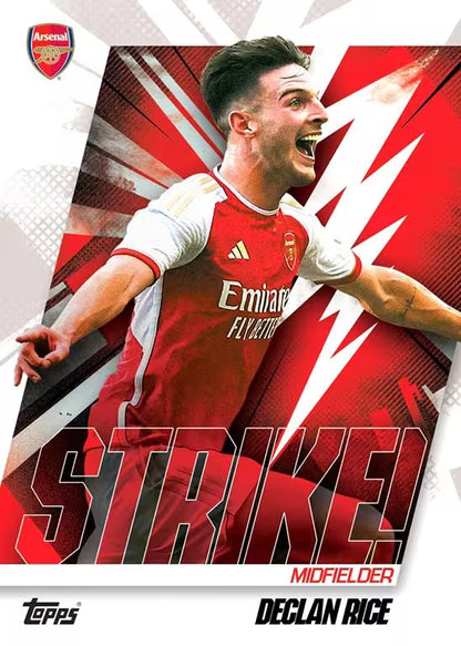 2023-24-topps-arsenal-fc-official-team-set-soccer-cards-strike-insert-rice