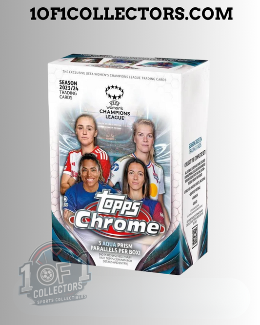 2023-24 Topps Chrome UEFA Women's Champions League soccer Blaster box