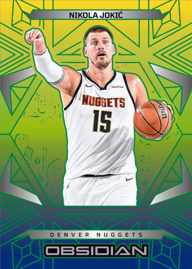 2024-25-Panini-Obsidian-Basketball-Base-Electric-Etch-Caldera-Nikola-Jokic