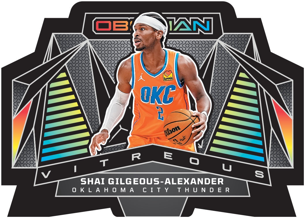 2024-25-Panini-Obsidian-Basketball-Vitreous-Die-Cut-SGA-Shai-Gilgeous-Alexander-new