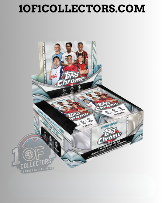 #Break405  PYT 2024-25 Topps Chrome UEFA Club Competitions 1 Jumbo Box