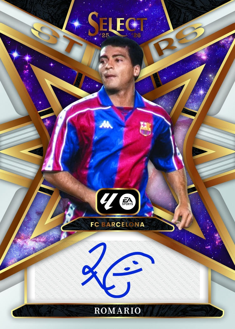 2025-26-Panini-Select-La-Liga-Soccer-Select-Stars-Signatures-Romario-new