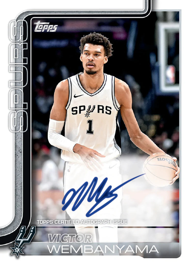 2025-26 Topps Basketball Victor Wembanyama autograph - 1of1collectors
