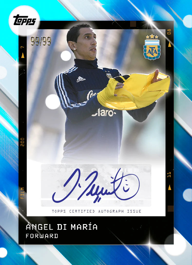 Angel_di_Maria_Sky_Blue_Rainbow_Parallel_Topps Focus Argentina