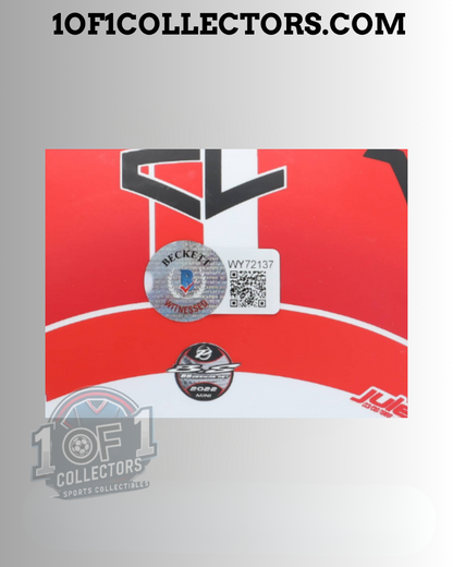 Casque Mini F1 Ferrari signé par Charles Leclerc - Certifié Beckett
