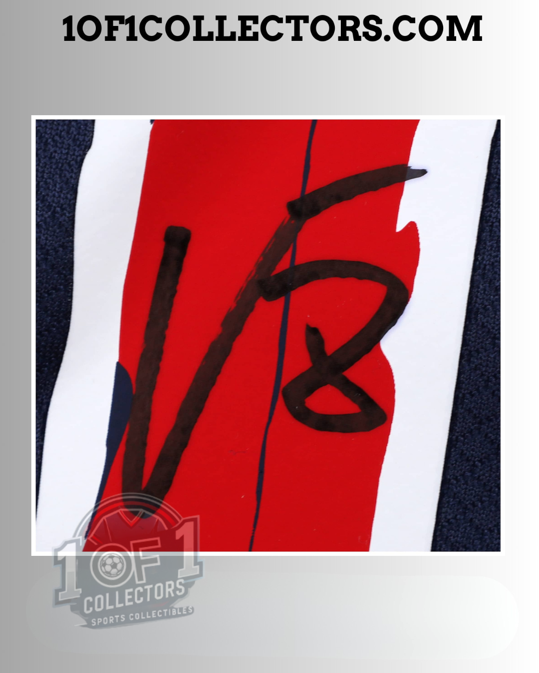 Autographe Vitinha sur maillot PSG