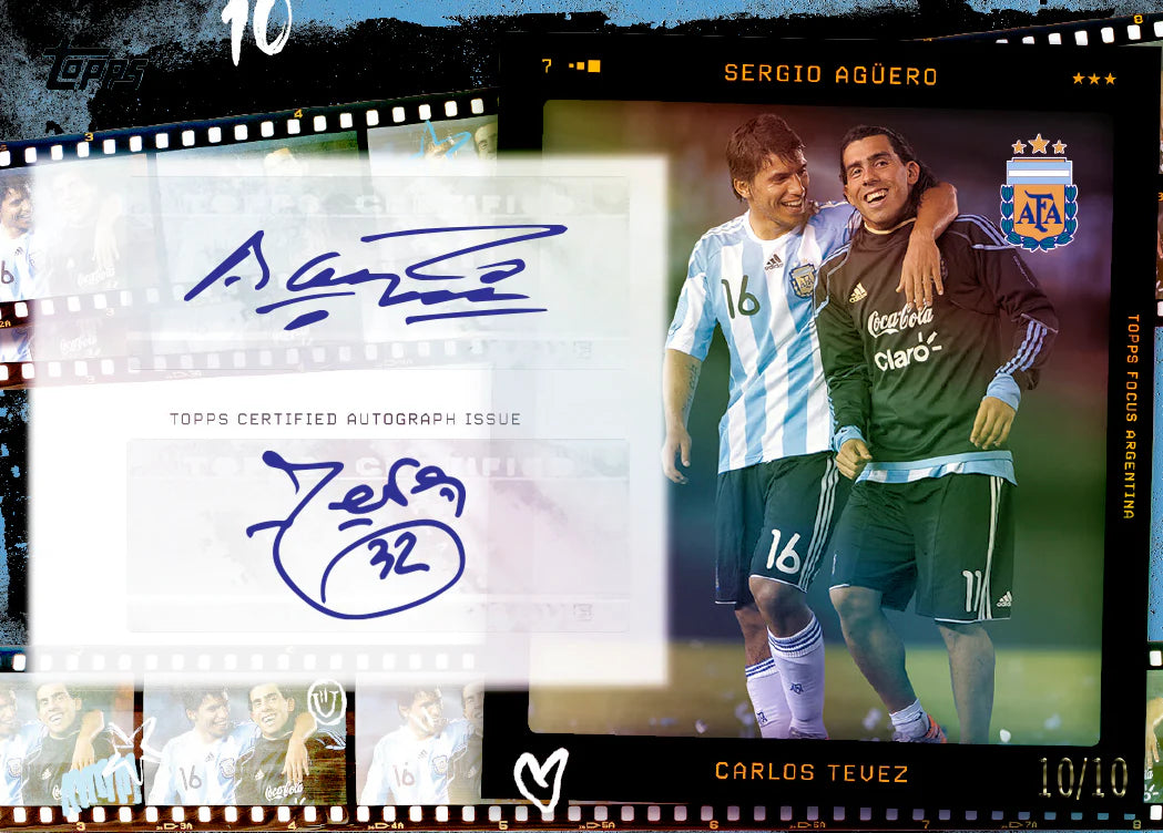 Carlos_Tevez_Sergio_Aguero_Black_Rainbow_Parallel_Topps Focus Argentina