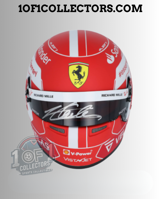 Charles Leclerc Signed Ferrari Mini F1 Helmet