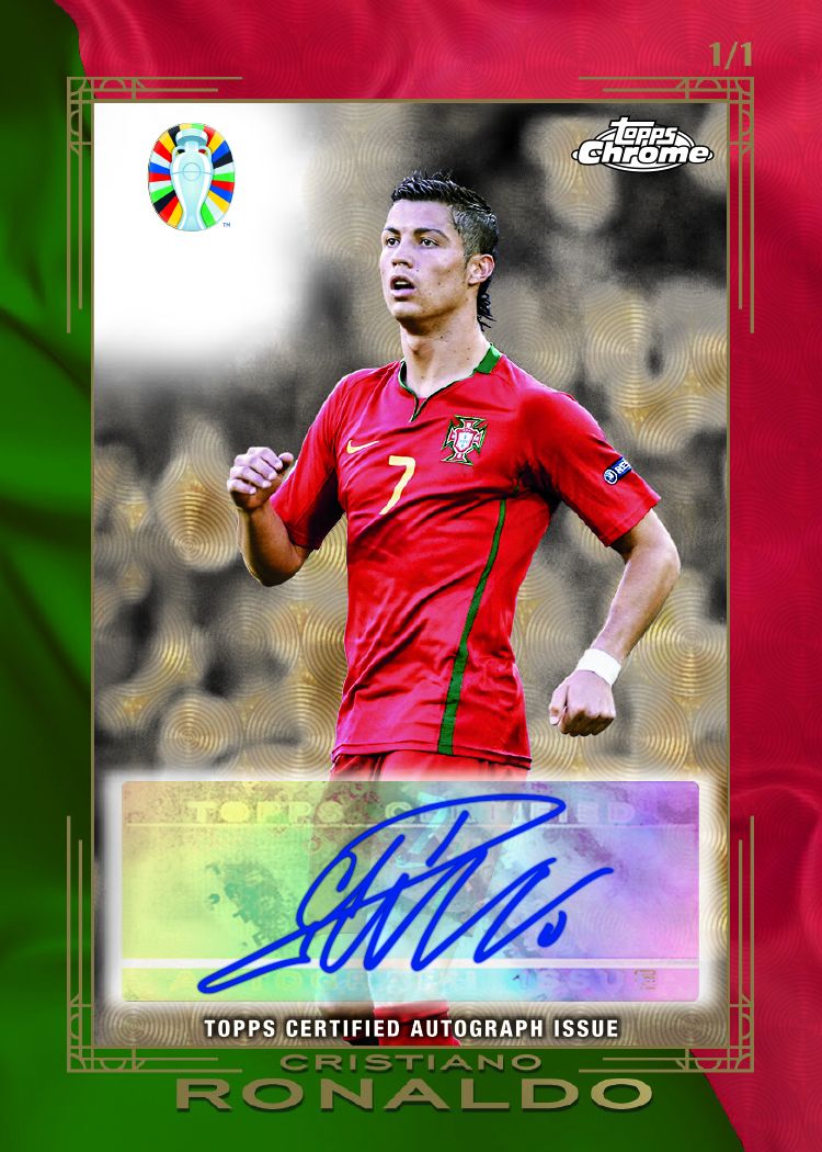 Cristiano Ronaldo Autograph Topps Chrome Euro 2024