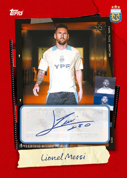 Lionel_Messi_Red_Rainbow_Parallel_Topps Focus Argentina