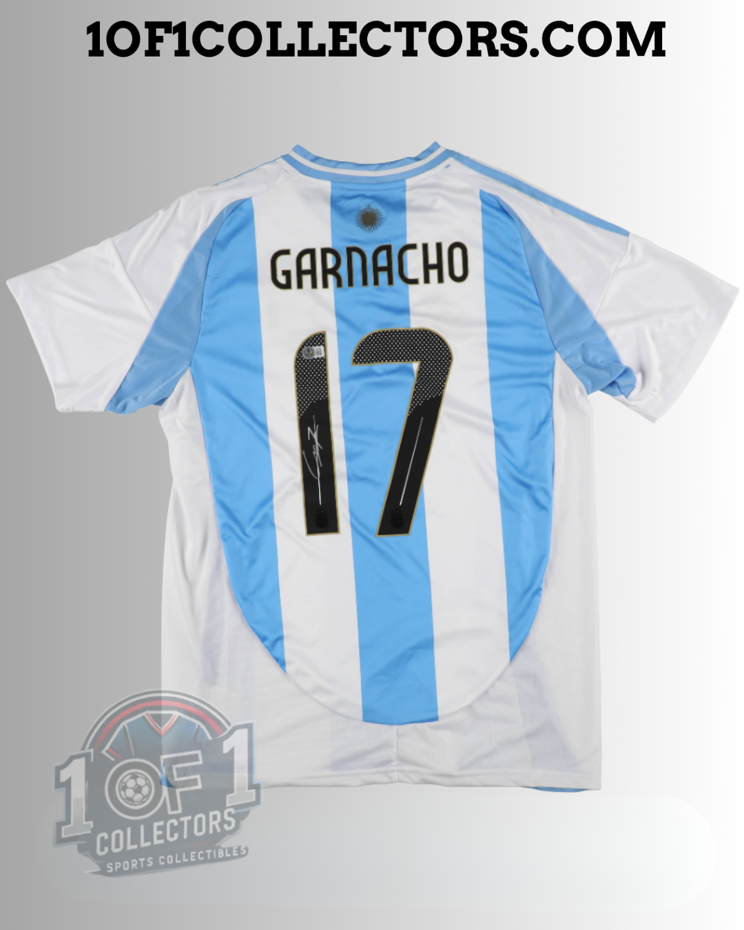 Maillot Argentine Signé Alejandro Garnacho