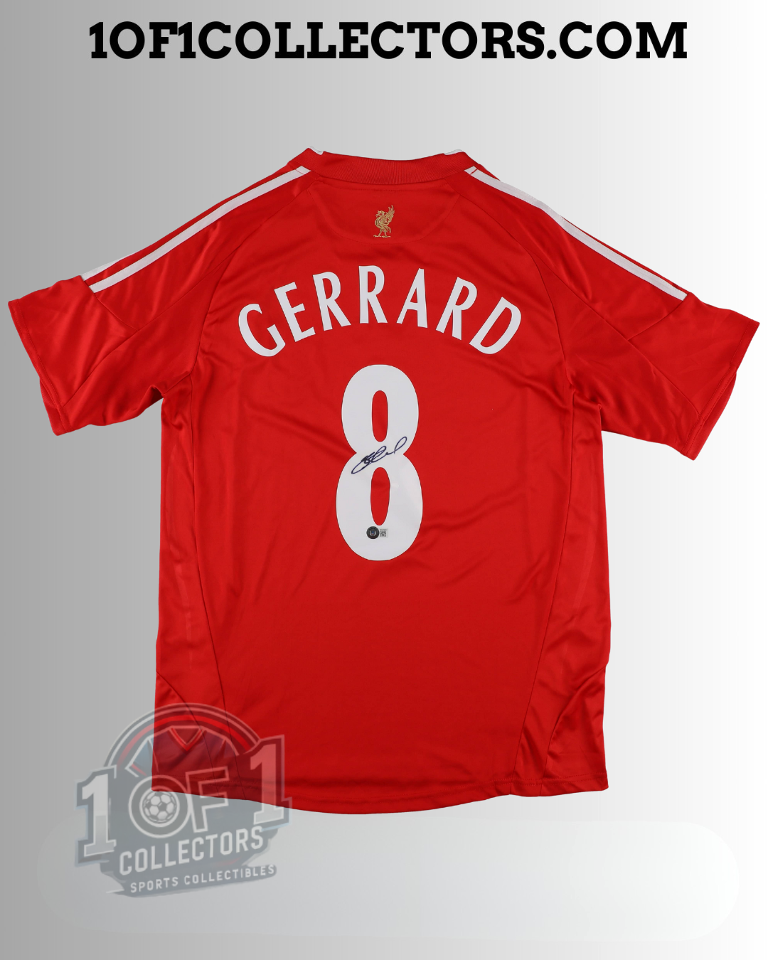 Maillot Liverpool signature Steven Gerrard certifie Beckett