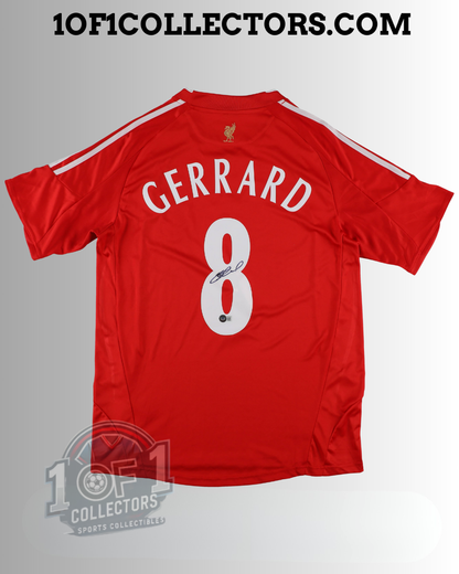 Maillot Liverpool signature Steven Gerrard certifie Beckett