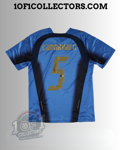 Maillot National Italie Cannavaro Autographe