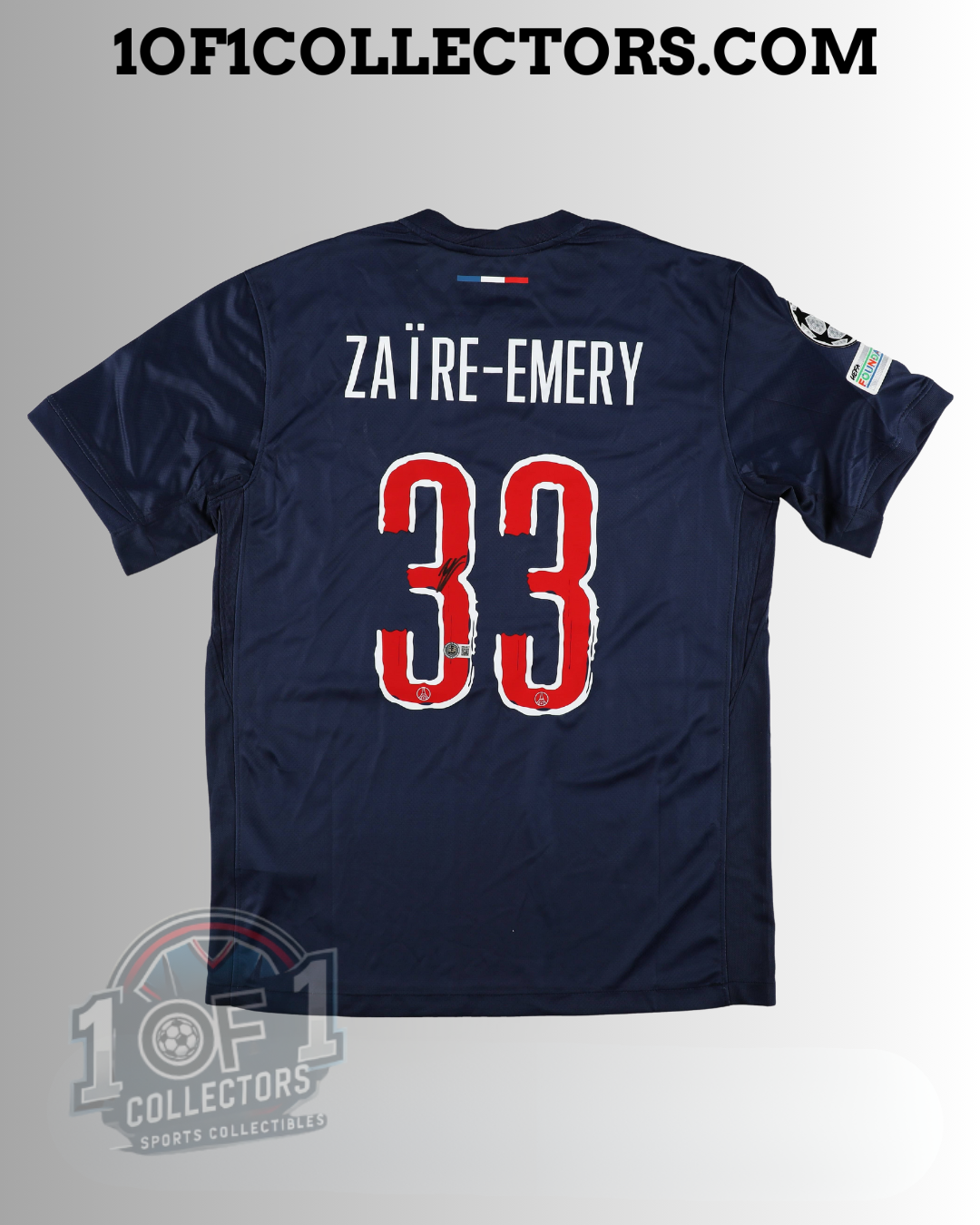 Maillot PSG autographe Zaire-Emery