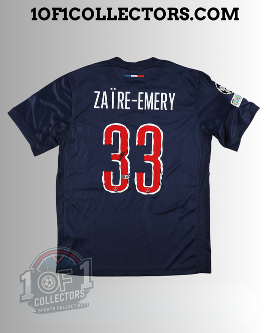 Maillot PSG autographe Zaire-Emery