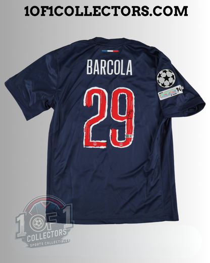 Maillot Signé Barcola PSG certifié Beckett