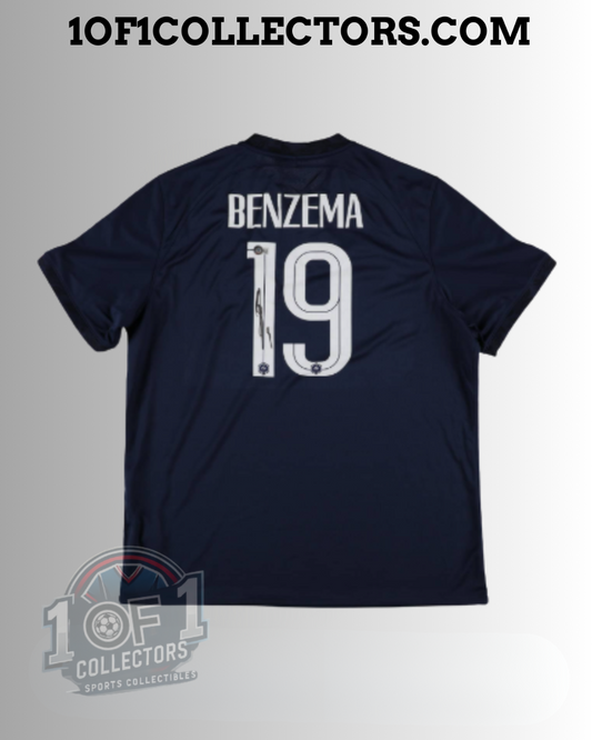 Maillot equipe de France signature Benzema