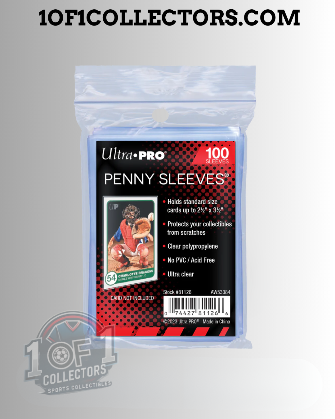 Ultra PRO Penny Sleeves – Pochettes de protection souples pour cartes Pokémon & cartes de collection (Pack 100)