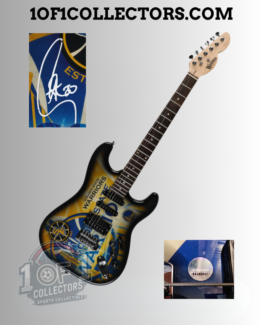 Signature Stephen Curry sur guitare