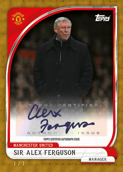 Sir Alex Fergusson 1/1 2025/26 Topps Collector Tin 