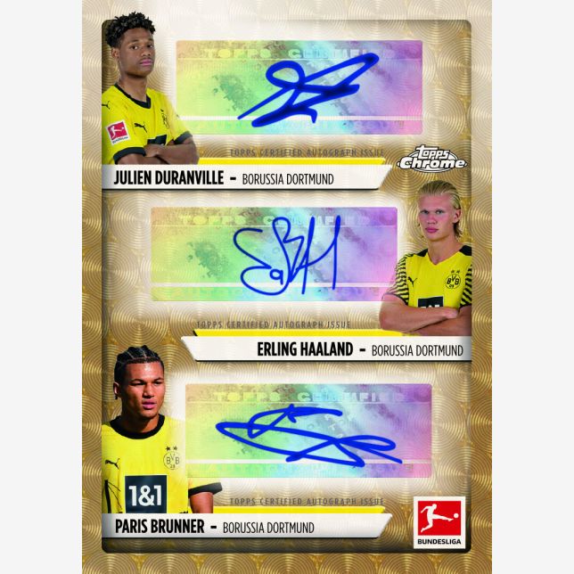 Triple auto topps chrome bundesliga 
