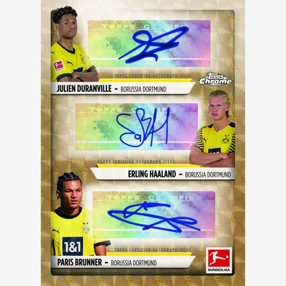 Triple auto topps chrome bundesliga 