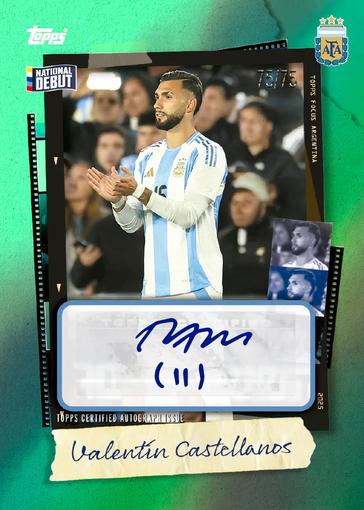 Valentin_Castellanos_Green_Rainbow_Paralle_Topps Focus argentina