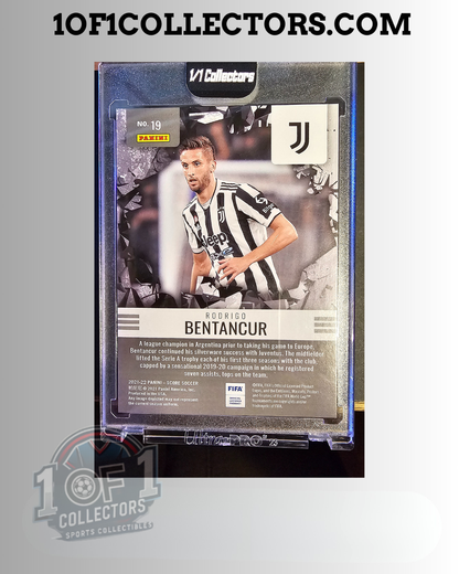 Verso carte Rodrigo Bentancur 2021-22 Panini Score FIFA 1/1
