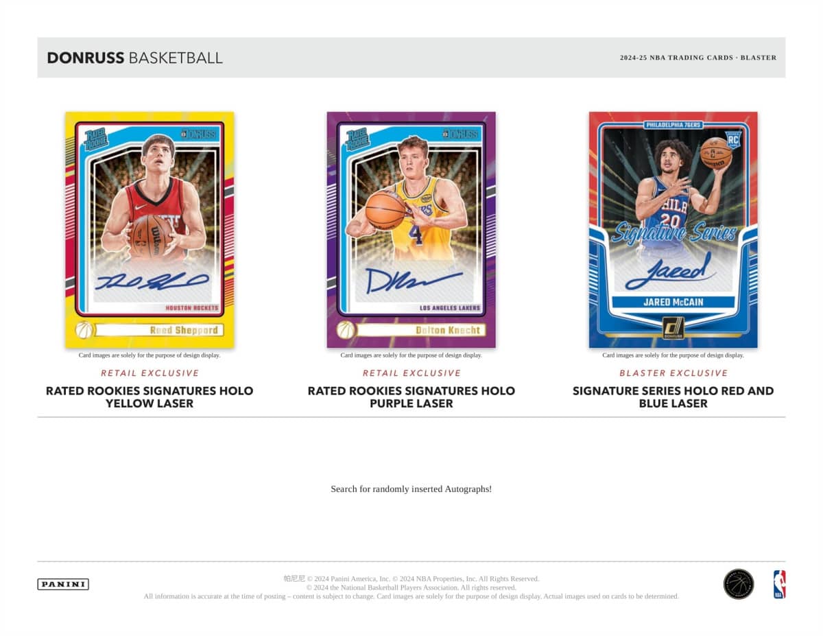 2024-25 Panini Donruss BasketBall Retail Box