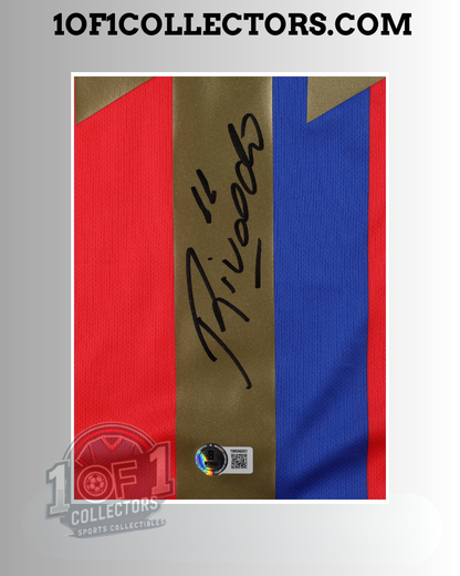 🇧🇷 Maillot du FC Barcelone signé par Rivaldo – Certifié Beckett